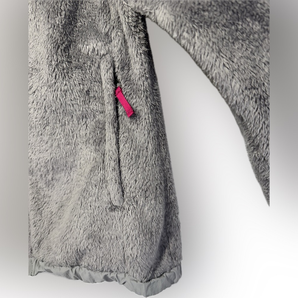 The North Face Youth Large Fleece Pullover Jacket Pink/Gray - Picture 7 of 15